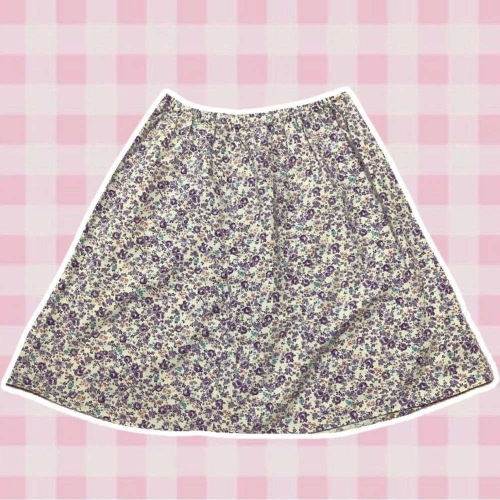 Handmade Vintage Whimsical Floral Multicolor Fairy Mini Skirt Size Small